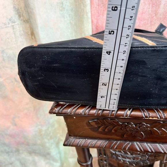 VTG📌 90s One Straps Shoulder Bag with two Outside Pockets - Picture 12 of 15